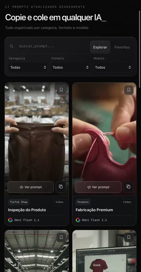Prévia da biblioteca no celular