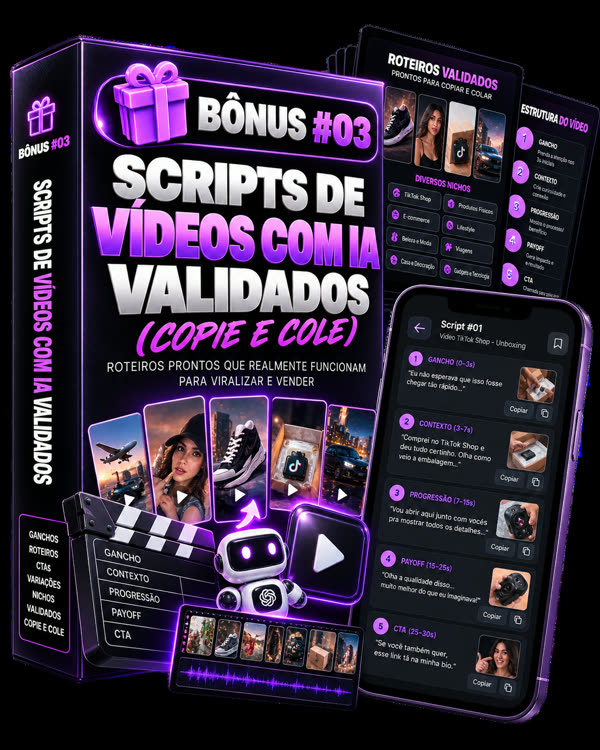 Scripts de Vídeos com IA Validados (Copie e Cole)